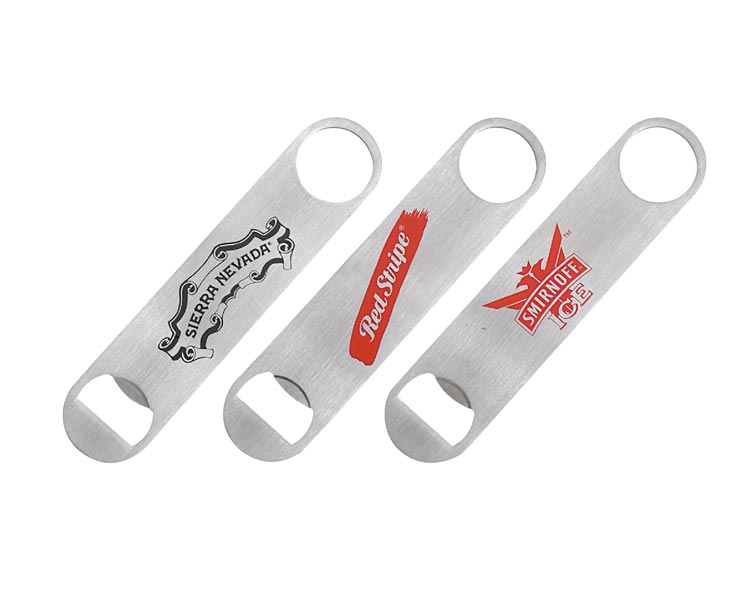 custom beer and brewery misc merch for craft breweries - B-OPEN8-Paddle-Style Stainless Steel Bottle Opener