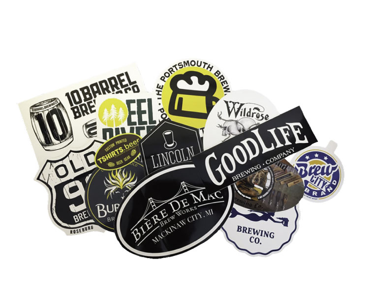 custom beer and brewery misc merch for craft breweries - Stickers